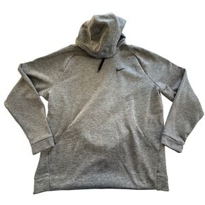 Nike Dri-FIT Hoodie Mens XXL Gray Heathered Training Pullover Sweatshirt